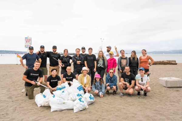 Purpose Day💜: Shoreline Cleanup at English Bay